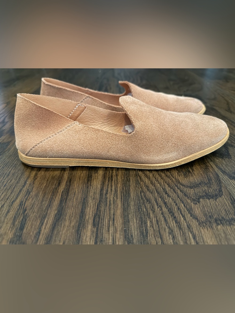 Pedro Garcia Yoshi Slip-On Smoking Suede Slipper in Macaron Castoro Pink Size 37 - Picture 4 of 10